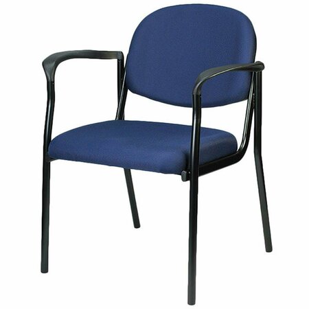 GFANCY FIXTURES Navy Fabric Guest Chair - 26.8 x 19 x 32 in. GF3665296